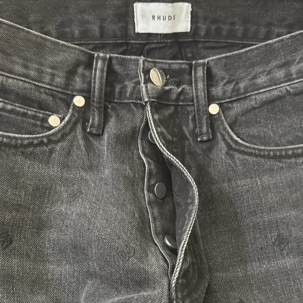 Rhude Jeans Embroidered *RARE* - Picture 2 of 5